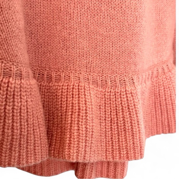 Ann Taylor Dusty Rose Wool & Cashmere Ruffled Sweater-Size L - Picture 7 of 10